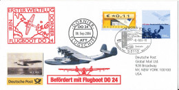 Germany Special Cover Dornier Flugshiff 8-9-2004 Befördert Mit Flougboot DO 24 Bonn 8-9-2004 Sent To USA - Brieven En Documenten