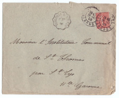 1906 - Libourne - Lettre Commerciale + Correspondance - Cachet Toulouse à Ste Foy Indice 5 - 1877-1920: Période Semi Moderne