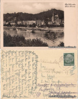 Ansichtskarte Krippen-Bad Schandau Panorama Mit Dampfer Leipzig 1938 - Bad Schandau