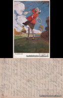 Ansichtskarte  Ein Windiger Tag 1919 - 1900-1949