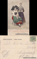 Ansichtskarte  Elsässerin Und Lothringerin Typen AK Coloriert 1903 - Trachten