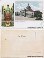 Ansichtskarte Leipzig 2 Bild Reichsgericht Und Justitzia 1905 - Leipzig