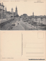 Dresden 1917 Brühlsche Terrasse Und Dampfschifflandungsplatz - Dresden