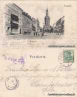 Ansichtskarte Bad Schandau Marktplatz Mit Hotel Anker 1902 - Bad Schandau