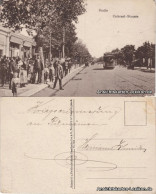 Postcard Braila Brăila Calarasi-Straße Mit Straßenbahn, Belebt 1914 - Romania