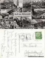 Ansichtskarte Mittenwald Mehrbildkarte 1957 - Mittenwald