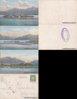 Ansichtskarte Chiemsee Chiemsee Panorama 3er Klappkarte 1925 - Chiemgauer Alpen