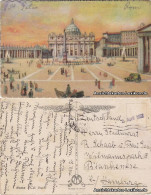 Postcard Vatikanstadt Rom Petersdom - Künstler AK 1935 - Vaticano (Ciudad Del)