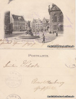 Ansichtskarte Bremen Marktplatz Mit Wilhadibrunnen 1900  - Bremen