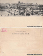 Postcard Litho AK Prag Praha Stadtansicht 1898  - Tchéquie