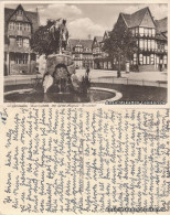 Ansichtskarte Wolfenbüttel Marktplatz Mit Ernst August Und Brunnen 1943  - Wolfenbuettel