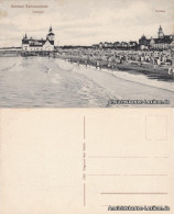 Swinemünde Świnoujście Strandpartie Mit Seebrücke Und Kurhaus 1914  - Pommern