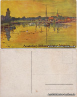 Sonderburg Sønderborg Panorama (Künstlerkarte - Abstimmungsgebiet) 1930  - Denemarken