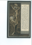 AUGUST DE MAESSCHALCK ECHTG EULALIE M MISTLER ° MOERBEKE 1840 + 1895 DRUK VAN DURME - Images Religieuses