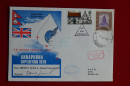 Signed 1970 Annapurna British Nepalese Army Expedition Himalaya Mountaineering Escalade Alpinisme - Sportspeople