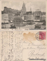 Ansichtskarte Köln Heumarkt - Geschäfte, Cafe's Und Straßenbahn 1911 - Köln