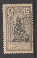 INDE - 1914 - N°YT. 25 - Brahma 1c Gris - Oblitéré / Used - Gebruikt