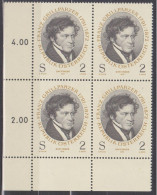 1972 , Mi 1381 ** (1) -  4er Block Postfrisch - 100. Todestag Von Franz Grillparzer - Unused Stamps