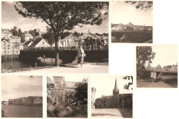 Norvège - Norge - TRONDHEIM - Croisière Juillet 1954 - Maisons Sur Pilotis - Cathédrale - Vieux Pont - SNEKKER VERKSTED - Norvège