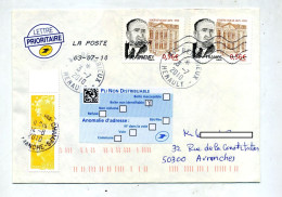 Lettre Cachet Bedarieux   Sur Vaille  Vignette  Pld  Saint Jean - Manual Postmarks