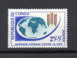 CONGO  N° 153  NEUF SANS CHARNIERE COTE 1.70€   CAMPAGNE CONTRE LA FAIM - Nuevas/fijasellos