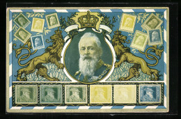 AK Prinzregent Luitpold, Briefmarken  - Briefmarken (Abbildungen)