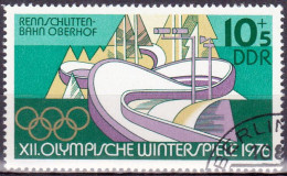 1975 - ALEMANIA - DDR - JUEGOS OLIMPICOS INNSBRUCK - PISTA DE BOBSLEIGH - YVERT 1780 - Usados