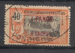 INDE - 1923-26 - N°YT. 69 - Pondichery 1fa6ca Sur 40c - Oblitéré / Used - Used Stamps