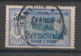 INDE - 1923-26 - N°YT. 70 - Pondichery 1fa12ca Sur 50c - Oblitéré / Used - Oblitérés