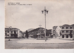 BATTAGLIA TERME  PADOVA  VIALE MATTEOTTI E FONTANA  MONUMENTO AI CADUTI  VG  1956 - Padova (Padua)