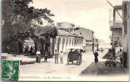ALGERIE PHILIPPEVILLE Vue Rue Nationale  - Skikda (Philippeville)