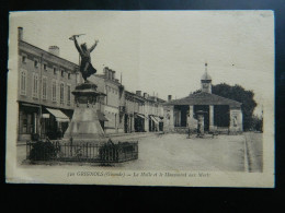 GRIGNOLS                               LA HALLE ET LE MONUMENT AUX MORTS - Other & Unclassified