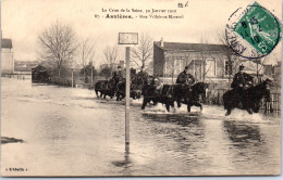 92 ASNIERES - Crue 1910 Rue Villebois Mareuil  - Asnieres Sur Seine