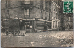 92 ASNIERES - Crue 1910 Rue De La Station Devant La Gare  - Asnieres Sur Seine