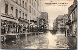 92 ASNIERES - Crue 1910 La Place De La Station  - Asnieres Sur Seine