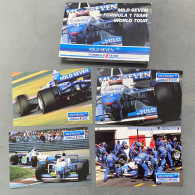 Lot Of 4 Formula One Team World Tour, F1, Motorsport, MILD SEVEN Team, Sport, Advertising Postcard With Cover - Grand Prix / F1