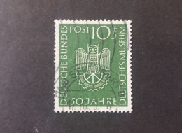 GERMANY ALLEMAGNE DEUTSCHE POST 1953 CINQUANTENARIO DEL DEUTSCHES MUSEO DI MONACO CAT. YVERT N.51 - Used Stamps