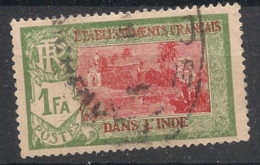 INDE - 1929 - N°YT. 95 - Pondichery 1fa - Oblitéré / Used - Gebraucht