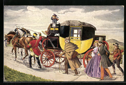 AK Eilpost Mit Bergvorgespann, 1848  - Correos & Carteros