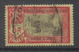 INDE - 1929 - N°YT. 104 - Pondichery 5r - Oblitéré / Used - Gebraucht