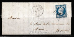 Lettre Fougères 1857 (( Ile-et-Vilaine )) - 1853-1860 Napoléon III