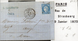 FRANCE N° 60 - (Paris Etoile 14) - 1849-1876: Classic Period