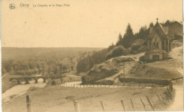 Chiny 1928; La Chapelle Et Le Vieux Pont - Voyagé. (Thill - Bruxelles) - Chiny