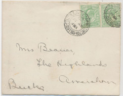 GB „WELLINGTON-COLLEGE-STATION.S.O / BERKS“ Double Circle 26mm On Very Fine Cover (bs. Opening Faults) With Original Con - Spoorwegen & Postpaketten