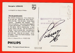 28857 / ⭐ ♥️  Autographe 1970s Georgette LEMAIRE ( Kibleur ) Photo Claude DELORME Disques PHILIPS  - Singers & Musicians