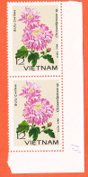 28646 / ⭐ ♥️ VIETNAM Bloc X2 Bord Feuille 1978 Série Chrisanthemum Sp. 12 Đồng Viet-Nam Chrysanthème 12 Dong - Viêt-Nam