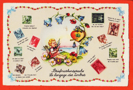 28610 / ⭐ ♥️ Briefmarkensprache Langage Des Timbres Suisses Représentation 1950s MK2 N° 9257 - Briefmarken (Abbildungen)