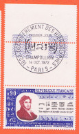 28527 / ⭐ Bord Feuille Yvert Y-T N° 1734 Obliteration 1er Jour PARIS 14-10-1972 CHAMPOLLION Hieroglyphes Luxe MNH**  - Unused Stamps