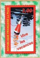 28615 / ⭐ Représentation Timbre YT 3243 VIVE LES VACANCES 3,00 Francs 1999 Association Développement Philatélie - Briefmarken (Abbildungen)