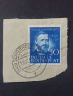 GERMANY ALLEMAGNE DEUTSCHE POST 1952 75 ANNIVERSARIO DEL TELEFONO IN GERMANIA CAT. YVERT N.46 - Used Stamps